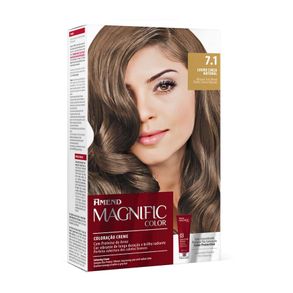 Kit Coloração Magnific Color Amend Louro Cinza Natural - 7.1