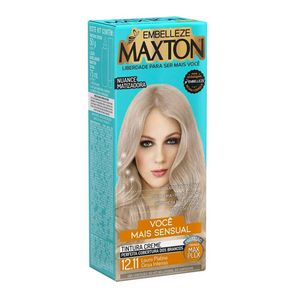 Coloração 12.11 Louro Platina Cinza Intenso Maxton