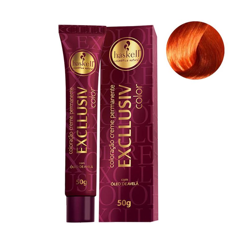 Coloracao-Creme-Haskell-Excllusiv-7.44-Louro-Medio-Cobre-Intenso