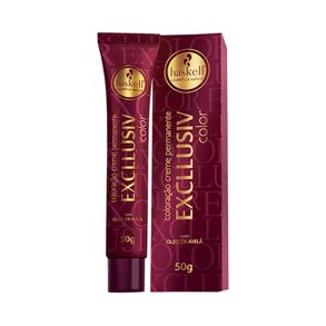 Coloração Creme Haskell Excllusiv 8.34 Louro Claro Dourado Acobreado