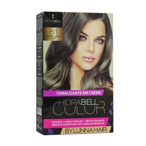 Tonalizante Em Creme Color 8.1 Louro Claro Cinza By Lunna Hair Hidrabell 140g