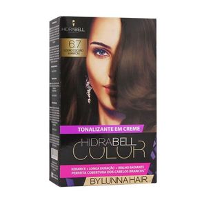 Tonalizante Em Creme Color 6.7 Louro Escuro Marrom By Lunna Hair Hidrabell 140g