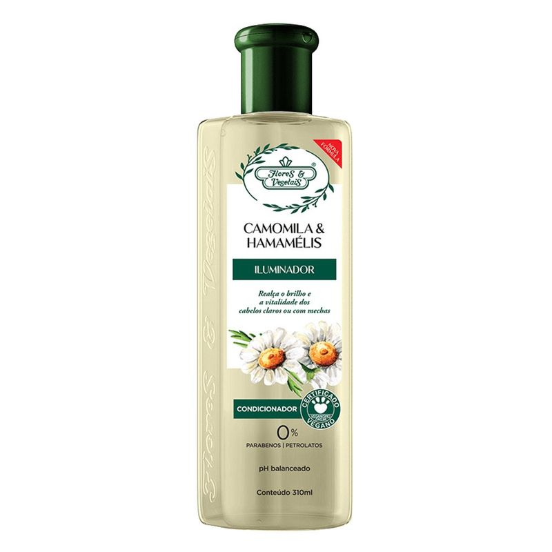 Condicionador-Camomila---Hamamelis-Iluminador-Flores---Vegetais-300ml