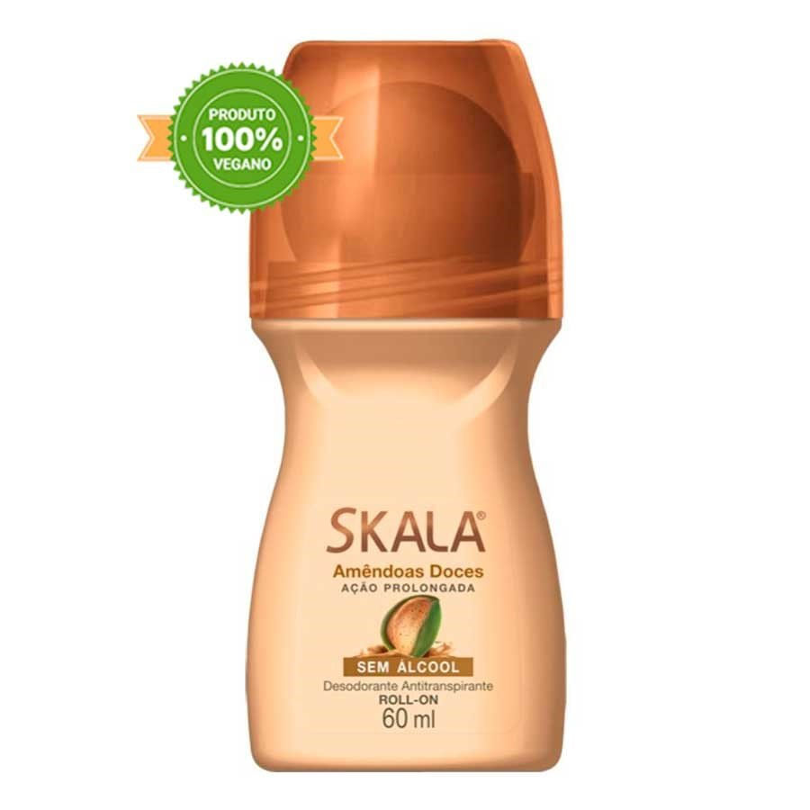 Desodorante Skala Roll-On Antitranspirante Amendoas Doces 60ml