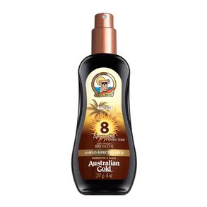 Protetor Solar Australian Gold Instant Bronzer Spray Gel Fps8 237g