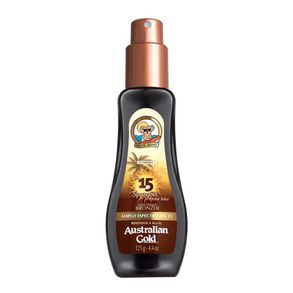 Protetor Solar Australian Gold Instant Bronzer Spray Gel Fps15 125g