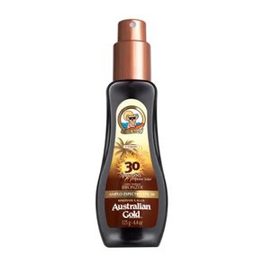 Protetor Solar Australian Gold Instant Bronzer Spray Gel Fps30 125g