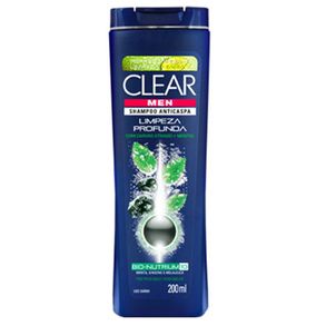 Shampoo Anticaspa Clear Limpeza Profunda 200ml
