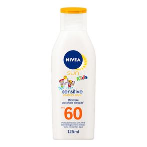 Protetor Solar Nivea Sensitive Kids Fps60 125ml