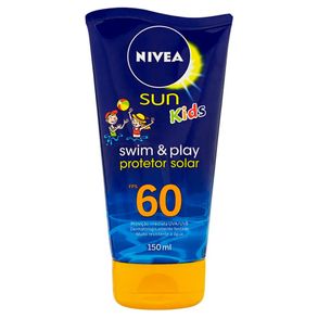Protetor Solar Nivea Sun Kids Swim & Play Fps 60 150ml