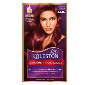 Coloração Koleston Kit Vermelhos Poderosos Borgonha Vibrante 4446