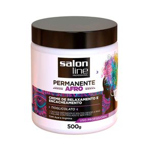 Creme De Relaxamento E Encacheamento Permanente Afro Salon Line 500g