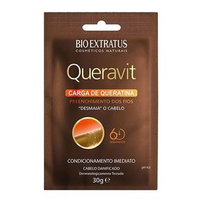 Máscara Capilar Sachê Carga De Queratina Queravit Bio Extratus 30g