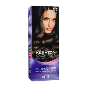Coloração Keraton Selfie Louro Escuro Marrom 6.7