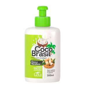 Creme Para Pentear Gota Dourada Coco Brasil Coco E Mandioca 300ml