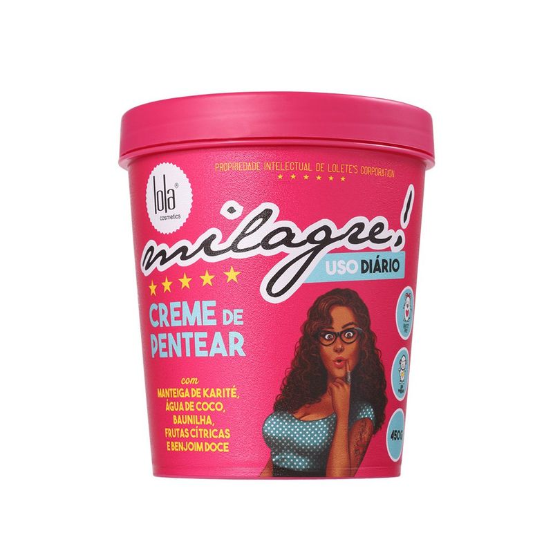 Creme-De-Pentear-Milagre-Lola-Cosmetics-450g