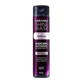 Máscara Capilar Matizadora Shine Mask Marsala Keraton 300g