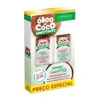 Kit Shampoo E Condicionador Óleo De Coco Umectante Capicilin 250ml
