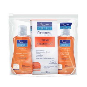 Kit Facial Nupill Firmness Intensive Vitamina C Sabonete Líquido + Creme Facial + Loção Tonica