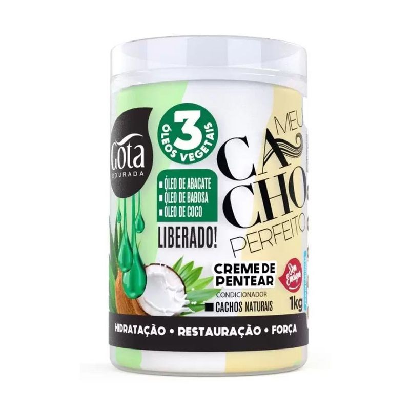 Creme-Para-Pentear-Meu-Cacho-Perfeito-Gota-Dourada-1kg