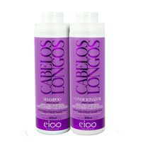 Kit Capilar Cabelos Longos Shampoo + Condicionador Eico 800ml