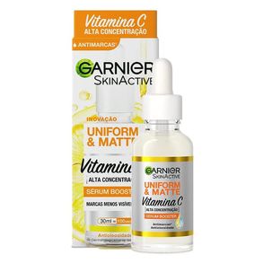 Sérum Booster Facial Vitamina C Uniform & Matte Garnier Skin 30ml