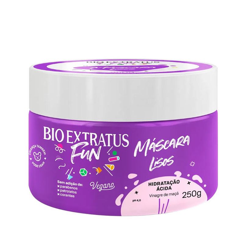 Mascara-Capilar-Fun-Lisos-Hidratacao-Acida-Bio-Extratus-250g