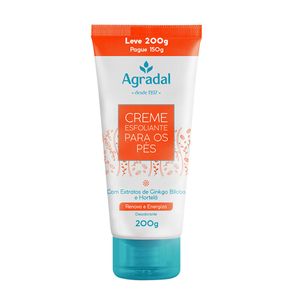 Creme Esfoliante Para Os Pés Agradal 200g