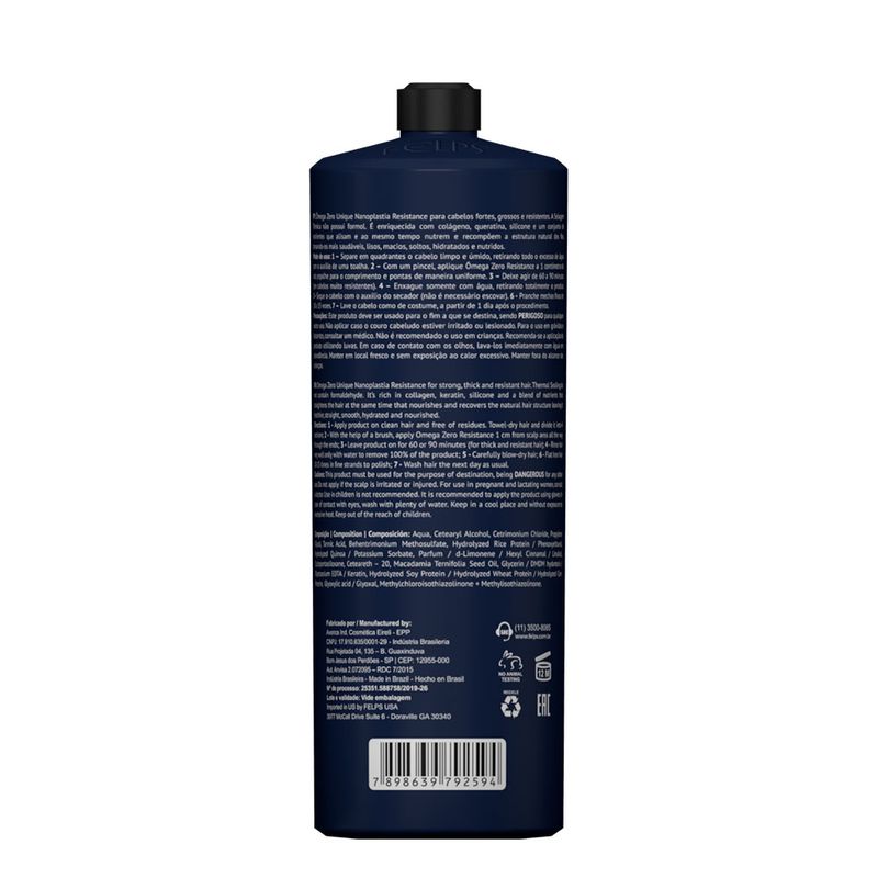 Selagem-Termica-Omega-Zero-Unique-Nanoplastia-Resistance-Felps-500ml