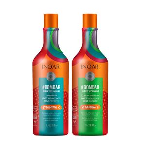 Kit Inoar #Bombar Super Vitaminas Shampoo + Condicionador 1l