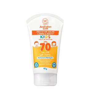 Protetor Solar Corpo E Rosto Kids Fps70 Australian Gold 120g