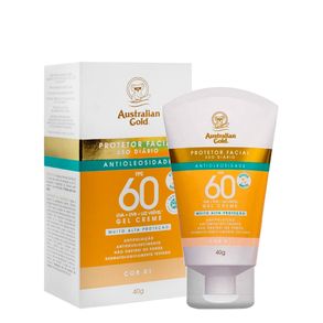 Protetor Solar Facial Antioleosidade Fps60 Cor 01 Australian Gold 40g