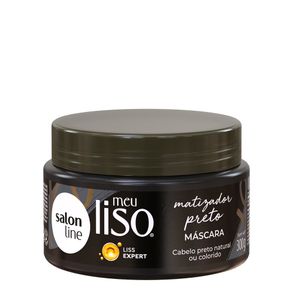 Máscara Matizadora Meu Liso Preto Salon Line 300g
