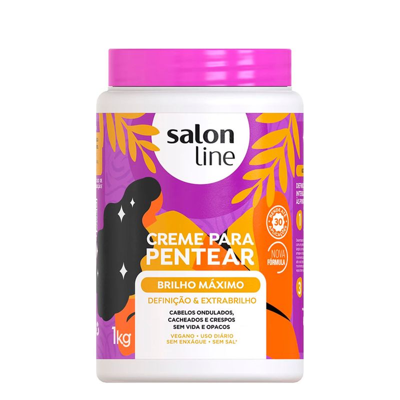 Creme-Para-Pentear-Brilho-Maximo-Salon-Line-1kg