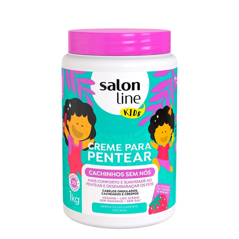 Creme-Para-Pentear-Kids-Cachinhos-Sem-Nos-Salon-Line-1kg