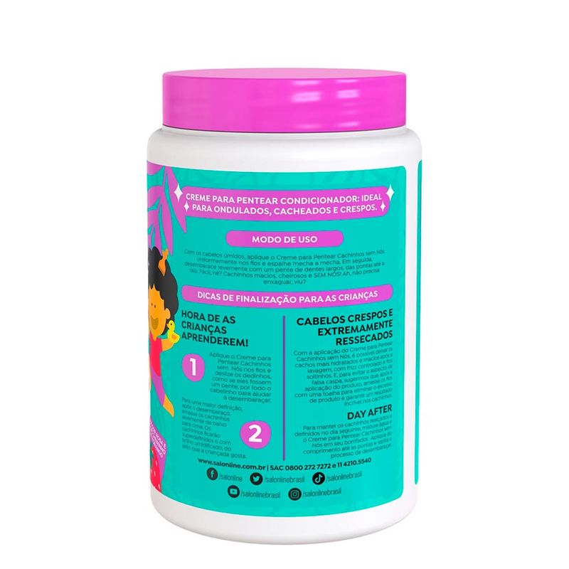 Creme-Para-Pentear-Kids-Cachinhos-Sem-Nos-Salon-Line-1kg