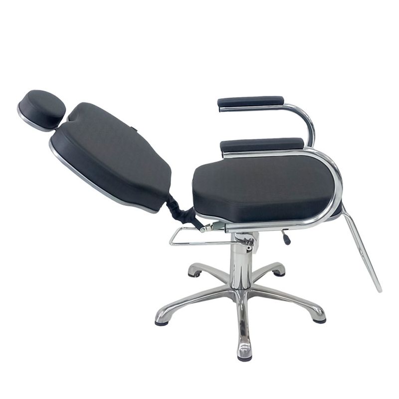 Poltrona-Reclinavel-Gobbi-Base-Pentape-Em-Aluminio-Polido-Terra-Santa