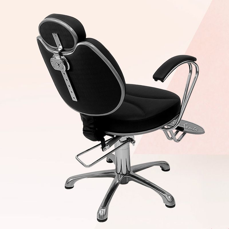 Poltrona-Reclinavel-Splendore-Preto-Acetinado-Base-Aluminio-Terra-Santa