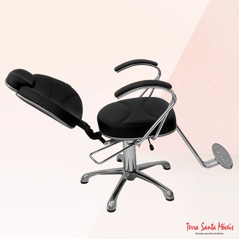 Poltrona-Reclinavel-Splendore-Preto-Acetinado-Base-Aluminio-Terra-Santa