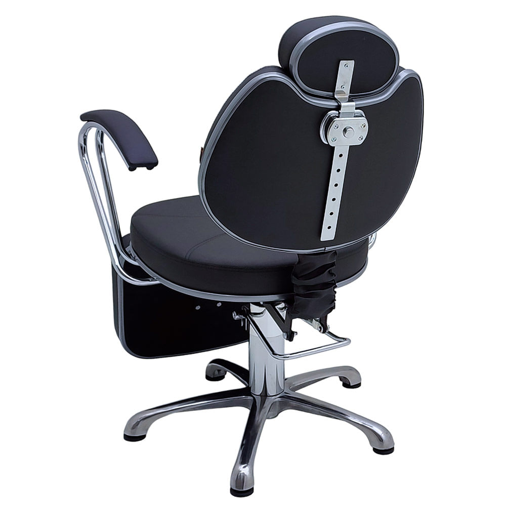 Cadeira para barbearia Reclinável c/ Alavanca de reclino - preto em  Promoção na Americanas