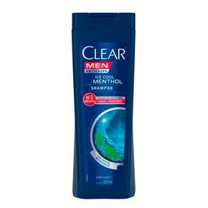 Shampoo Anticaspa Ice Cool Menthol Clear Men 400ml