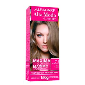 Coloração Creme Alta Moda 7.1 Louro Cinza Alfaparf 150g