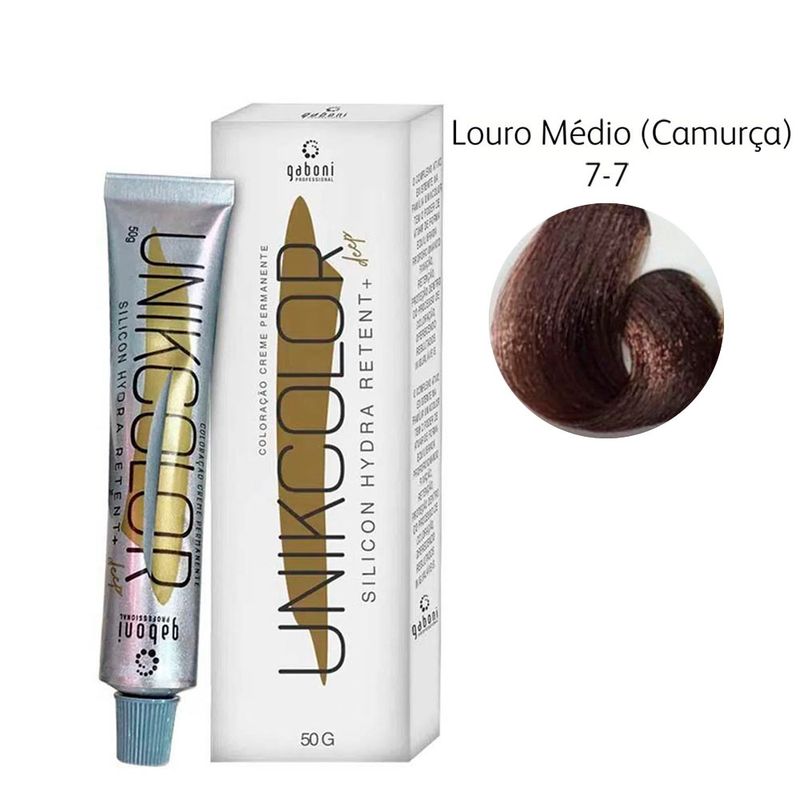 Coloracao-Creme-Permanente-Unikcolor-7-7-Louro-Medio--Camurca--Gaboni-50g