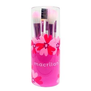 Kit De Pincéis Para Maquiagem Kp9-3r Macrilan 7 Unidades