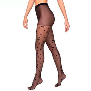 Meia Calça Loba Fio 15 Trend Corações Preto Tam: G Lupo 5758 001