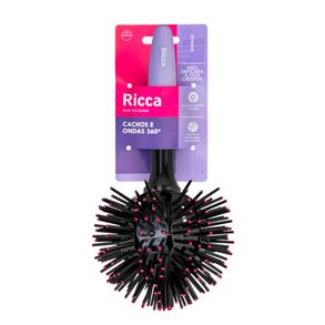 Escova Para Cabelo Cachos E Ondas 360° Ricca