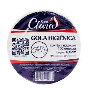 Gola Higiênica 6,6cm Santa Clara 100 Unidades