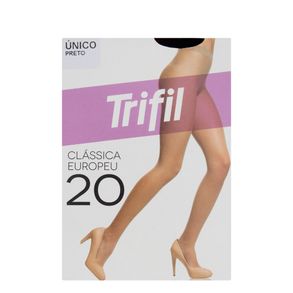 Meia Calça Clássica Europeu Fio 20 Preto Tam: Único Trifil W06308