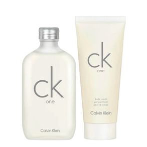 Kit Coffret Ck One Calvin Klein Unissex Eau De Toilette 100ml + Loção De Banho 100ml