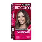 Mini-Kit-Coloracao-7.1-Louro-Cinza-Medio-De-Passarela-Biocolor